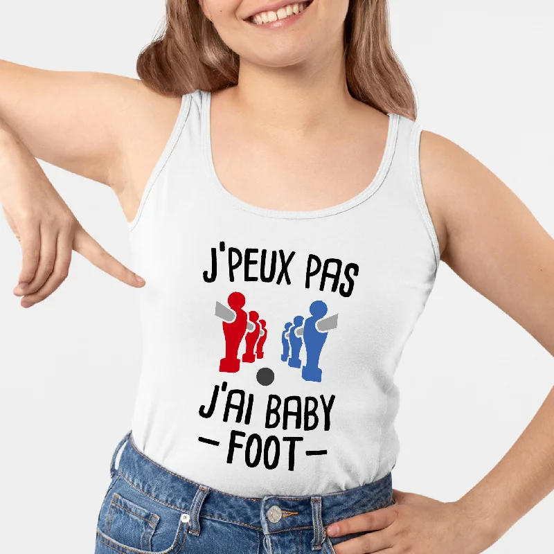 post-surgery camisoles recovery-Débardeur Femme J'peux pas j'ai baby-foot