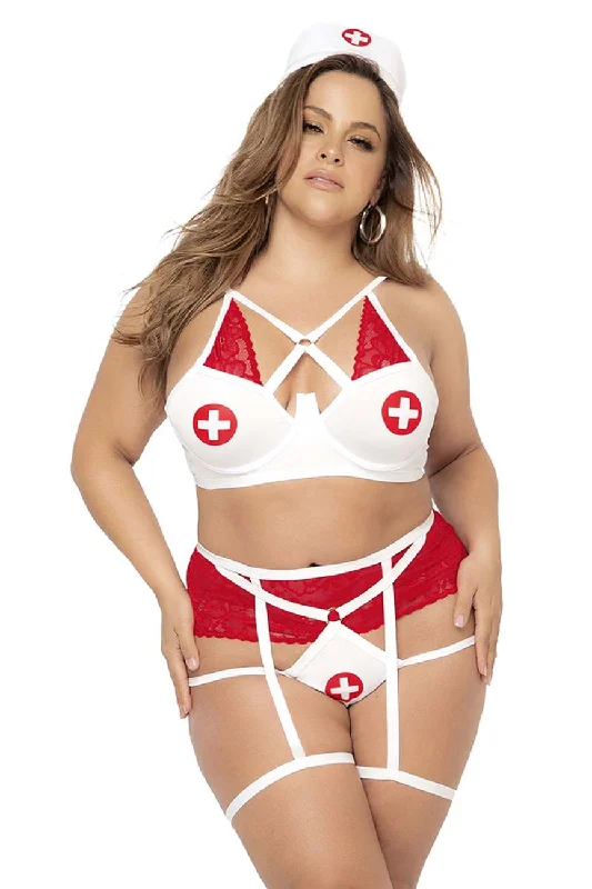 Sexy lingerie for romantic getaways-Mapale 6464X Costume Nurse Color Only Color