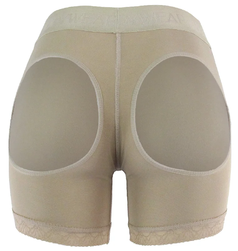 Padded bum shaper for flattering curves-Double-O STRONG Mid-Thigh Butt Bra Control Panty