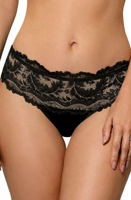 Lace lingerie sets for enhanced shape-Roza Sefia Brief Black