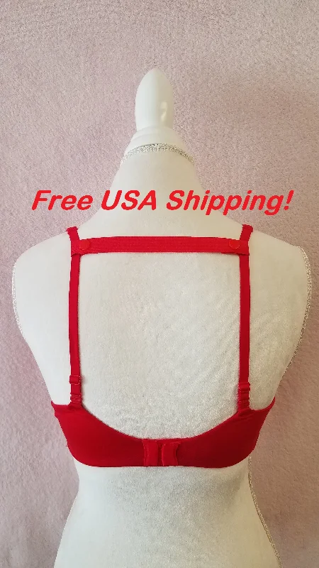 Nipple covers for under clothing-The Most Comfortable Bra Strap Holder (Red)