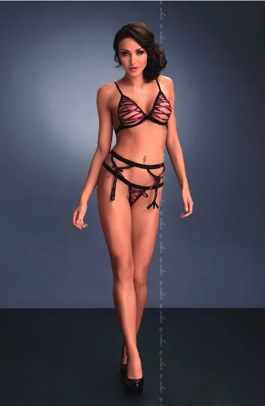 Lingerie sets for shaping and comfort-Me Seduce Rosa Black