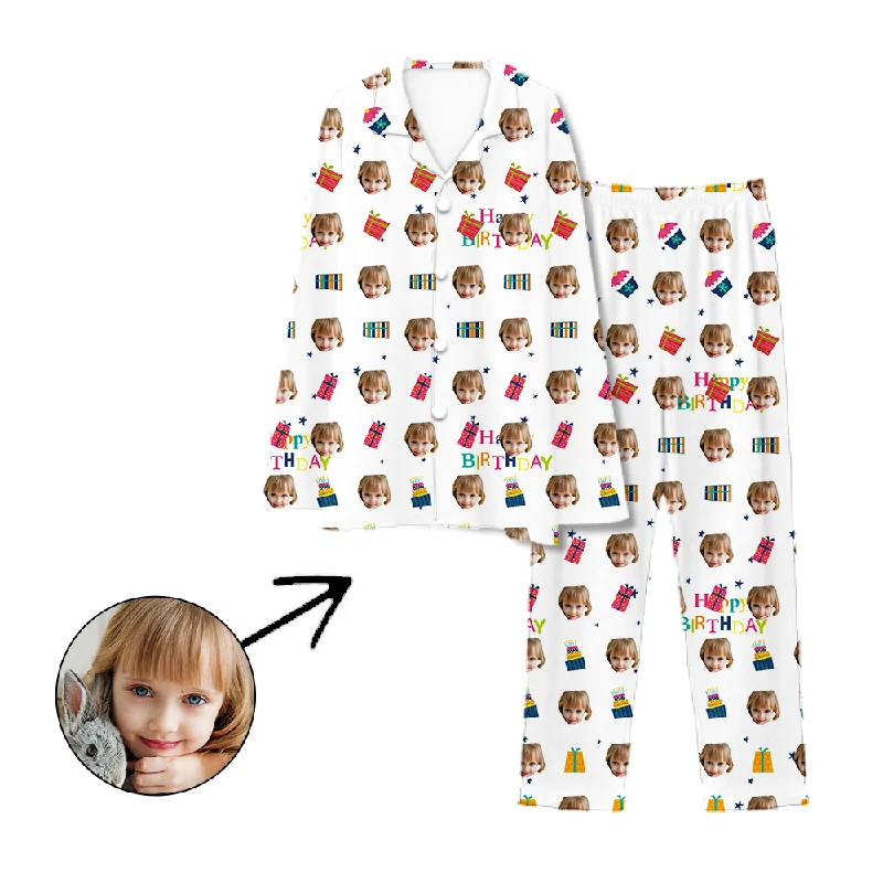 Matching mother and kid same suit for park visits-Personalised Pyjamas Happy Birthday