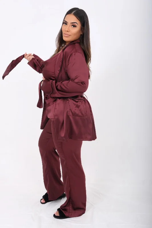 Women's robes with matching sleepwear sets-Mona Peignoir
