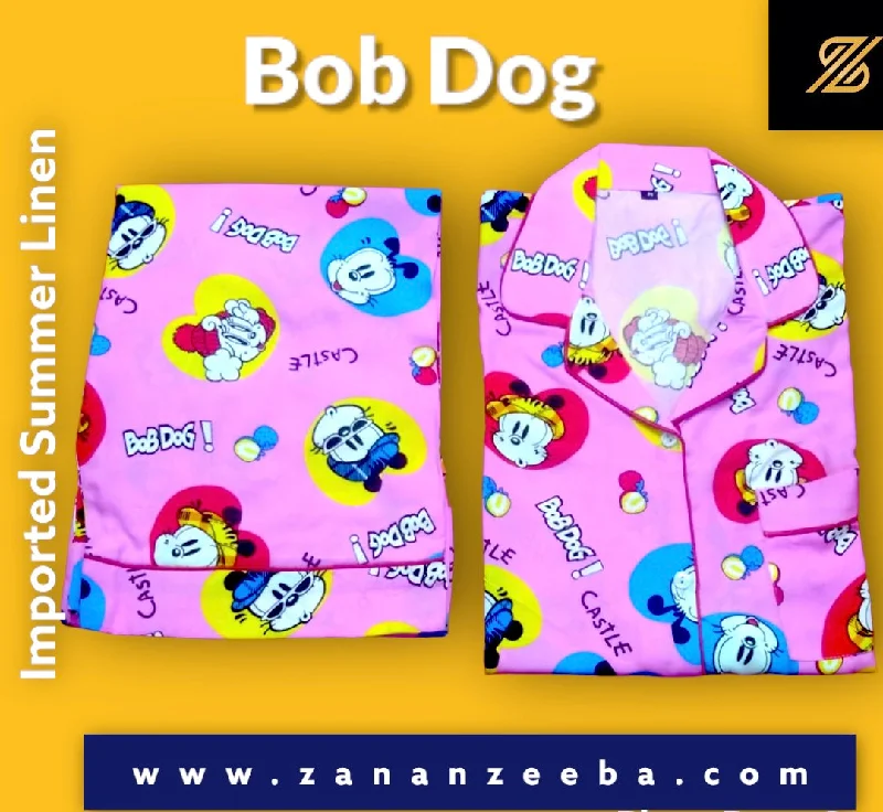 Matching mother and kid same suit for daylong trips-Pink Bob Dog