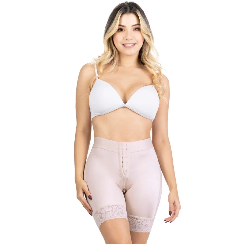Padded bum shaper for seamless lifting effect-Mid Waisted Panty Butt Shapewear