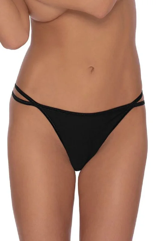 Vintage-inspired lingerie sets for elegance-Roza Agnez Thong Black