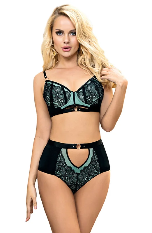 Luxury lingerie sets for special moments-YesX YX830 Blue Bra Set