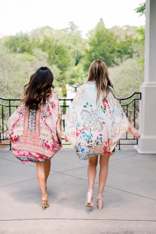 Women's robes for warm weather relaxation-Blakeline Bubble Cape: Nepenthe