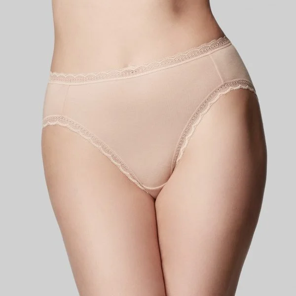 Women's panties for casual wear with soft stretch-The Knicker Cotton Hi Cut Brief