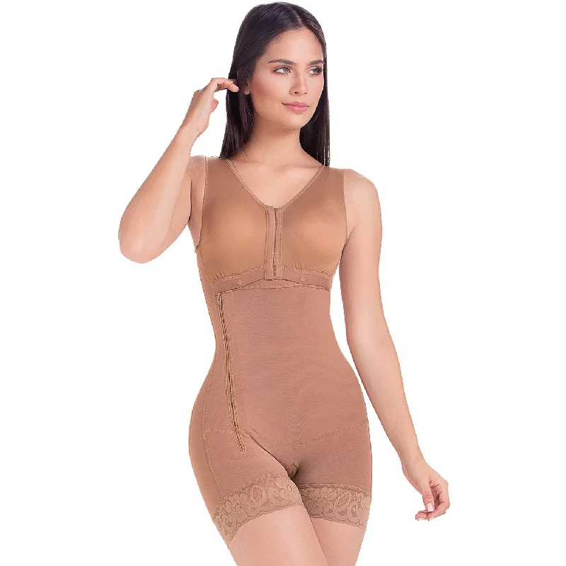 Padded bum shaper for feminine shaping-Build-In Bra Full Body Sculpting Shaper