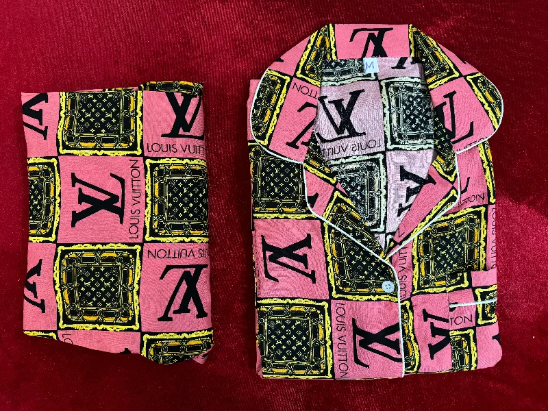 Comfortable matching mother and kid same suit for family events-Pink branded