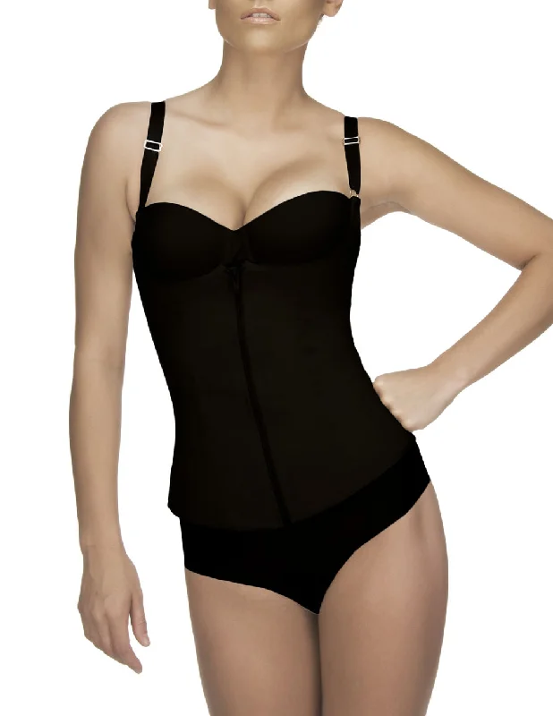 Sexy lingerie for shaping curves-Vedette 400 Felice Underbust Waist Cincher w/ Zipper Color Black Sexy lingerie for shaping curves-Vedette 400 Felice Underbust Waist Cincher w/ Zipper Color Black