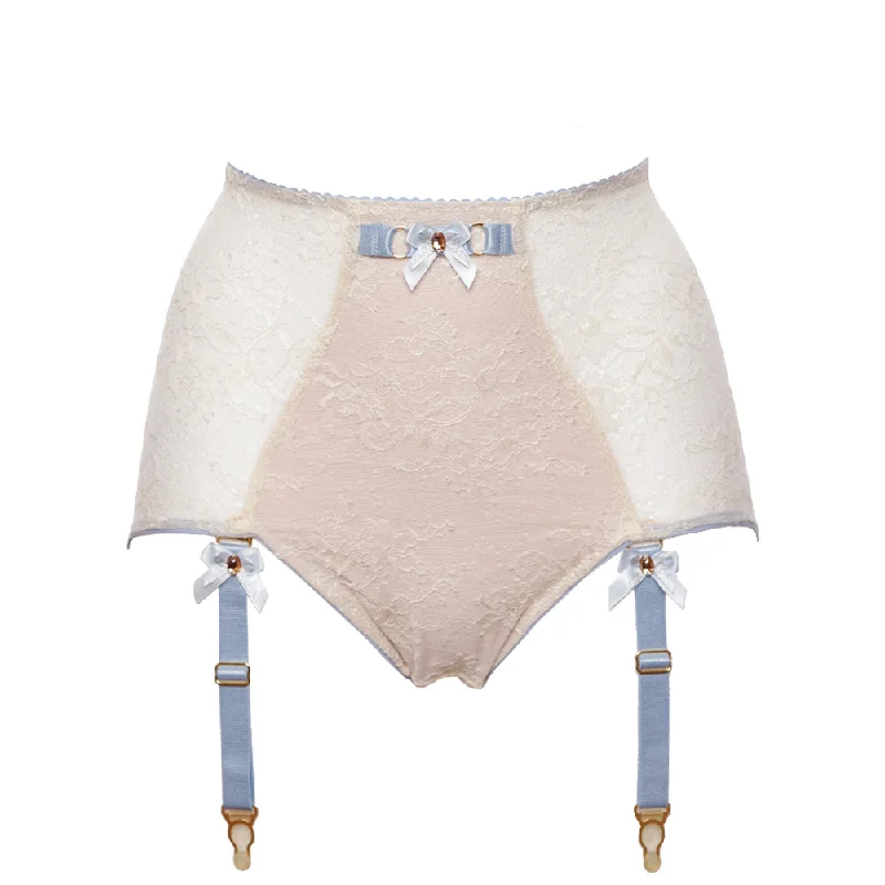 Women's panties for yoga with stretchable material-Something Blue High Waist Panty