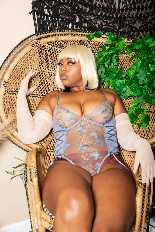 Designer lingerie sets for exclusive wear-Pure Bliss Teddy