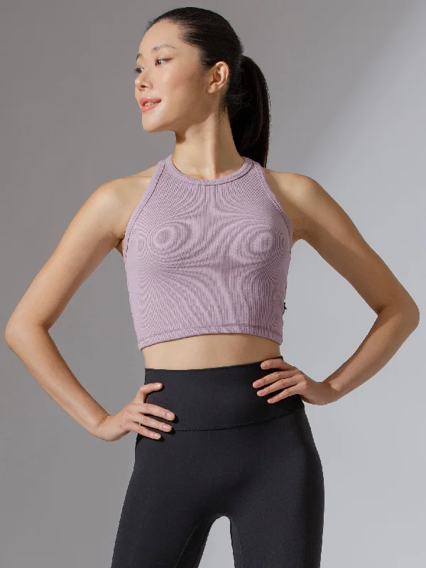 ombre camisoles gradient effect-EVERYDAY RIBBED CROPPED SINGLET, PURPLE