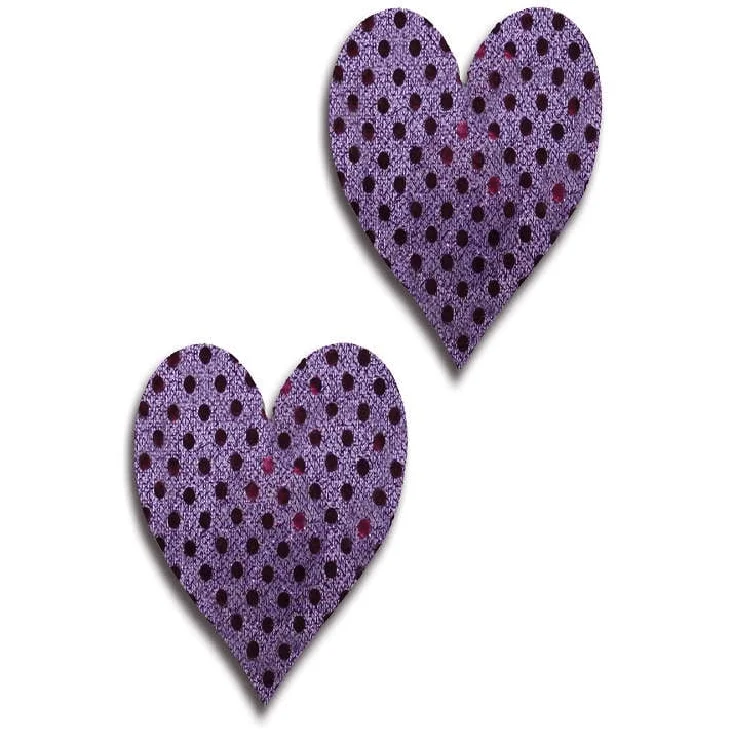 Nipple covers for a seamless, invisible experience-SHINY DOT HEART NIPPLE PASTIES