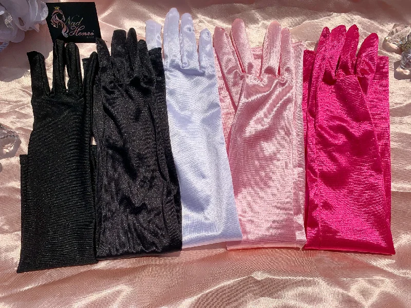 Nipple covers for all types of clothing-Crave the feeling Satin Gloves