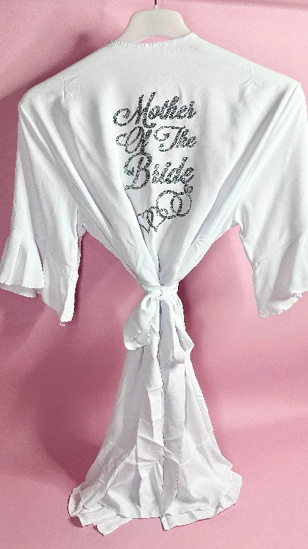 Women's robes with cozy fleece material-Personalised Ruffle Robe | All colours available