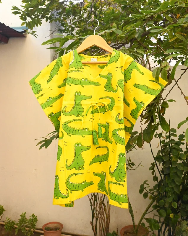 Comfortable matching mother and kid same suit for relaxation-Agar Magar Cotton Kaftan for Girls