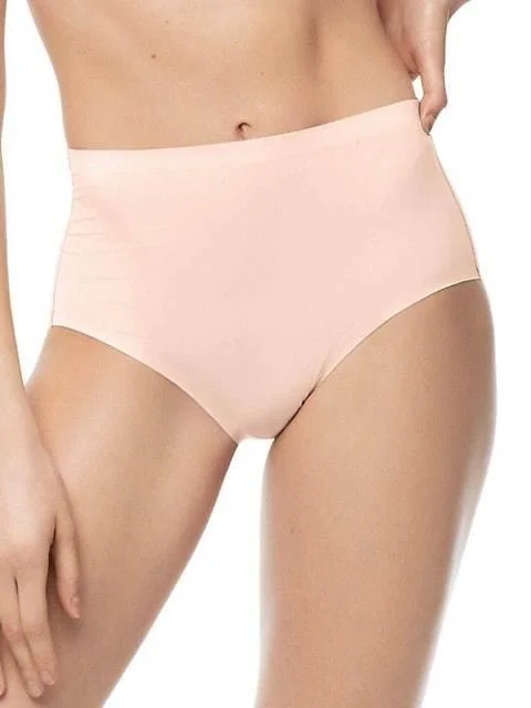 Women's panties with a high waist for extra tummy control-Luxe Stretch Seamless Laser Cut Full Brief One Size Panty - Rose Women's panties with a high waist for extra tummy control-Luxe Stretch Seamless Laser Cut Full Brief One Size Panty - Rose