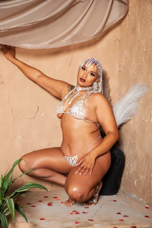 Elegant lingerie sets for special occasions-Ice Angel Set