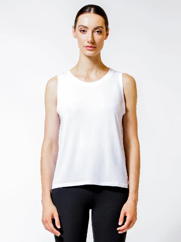 tagless tanks sensitive skin-EVERYTHING GOES TANK, WHITE