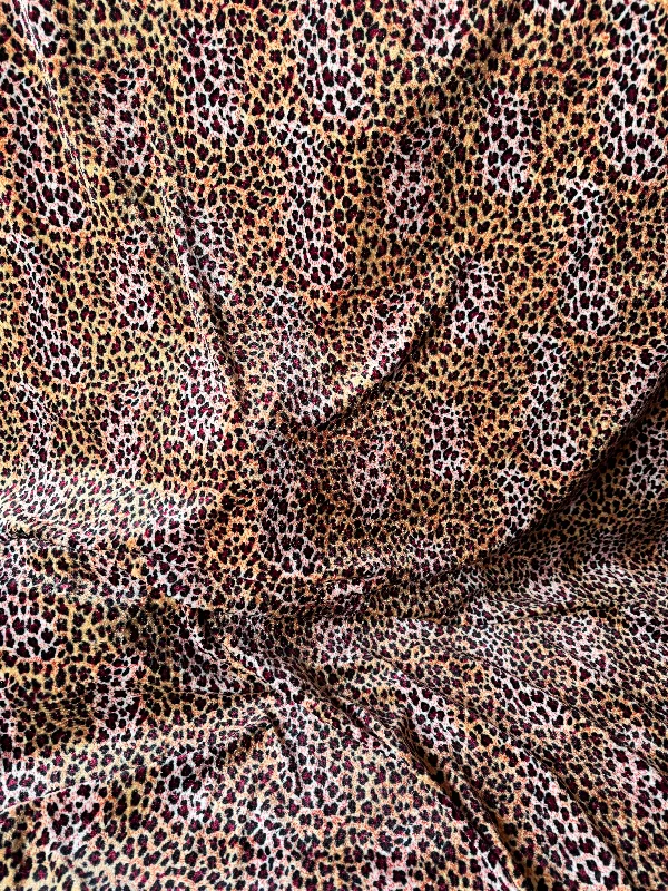 Matching mother and kid same suit with unique prints-Cheetah Velvet unstitched