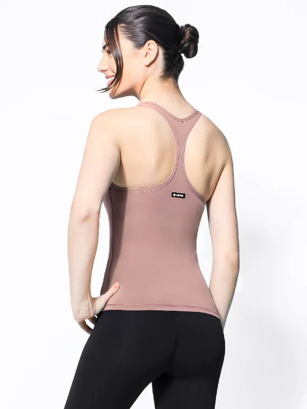 camisoles striped nautical theme-NUDE ENERGY TANK, ASH MAUVE