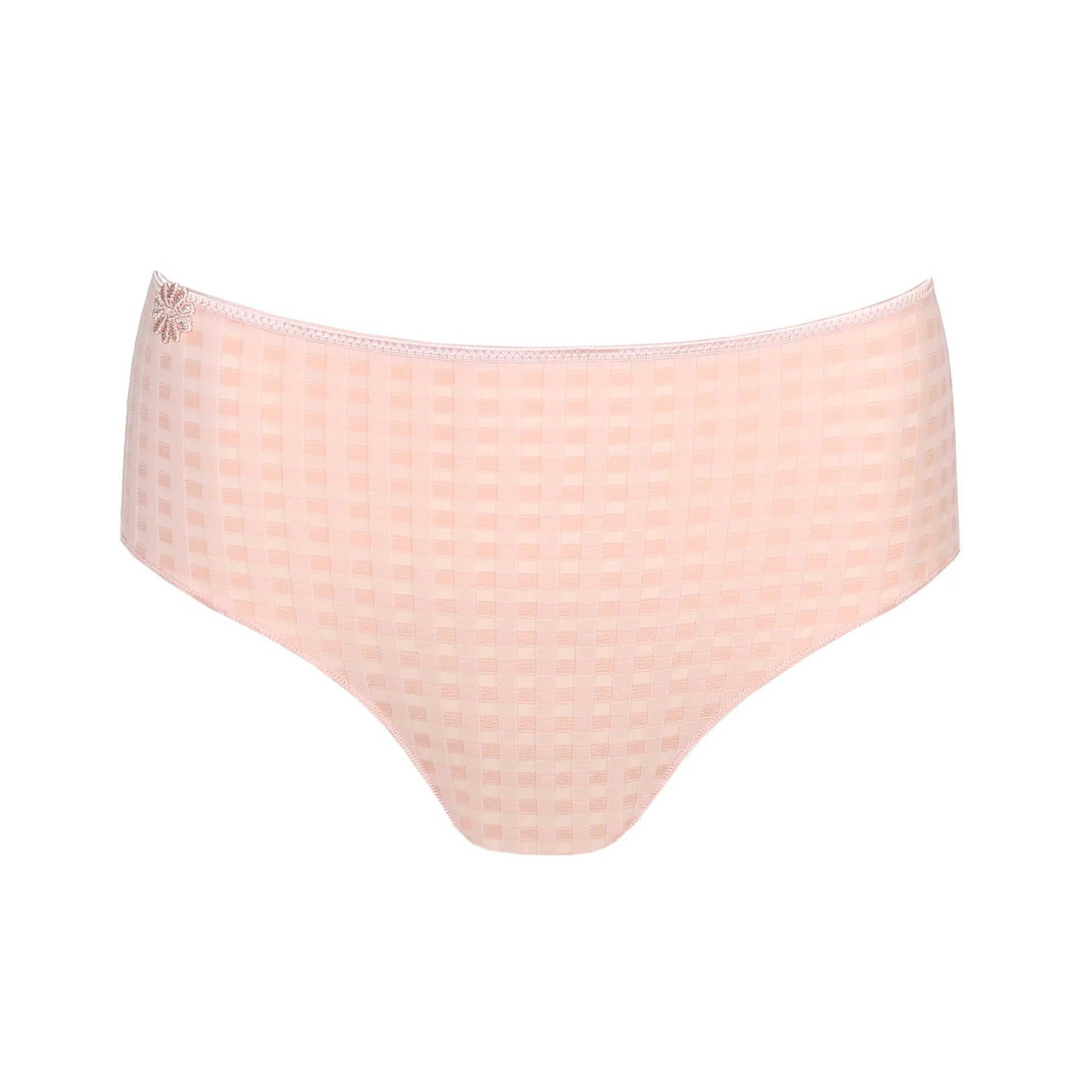 Lace thong panties for sensual look-Marie Jo Avero Full briefs Pearly Pink