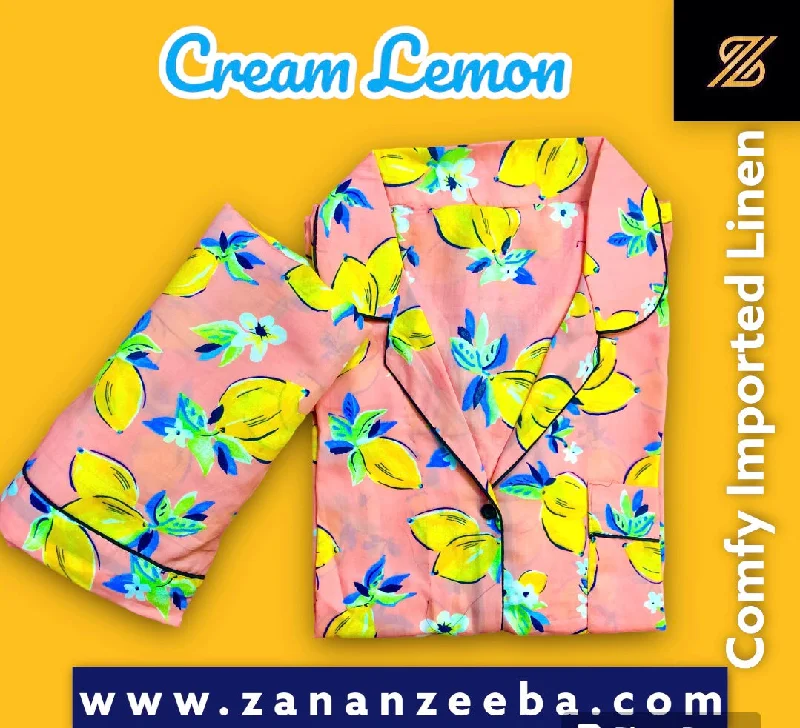 Matching mother and kid same suit for trips to the zoo-Cream Lemon