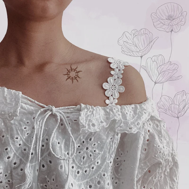 Nipple covers for no-show while sleeping-Flower Pearl Bra Strap