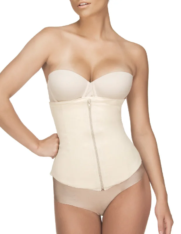 Sexy lingerie for slimming effect-Vedette 403 Gigi Waist Cincher w/ Zipper Color Nude Sexy lingerie for slimming effect-Vedette 403 Gigi Waist Cincher w/ Zipper Color Nude