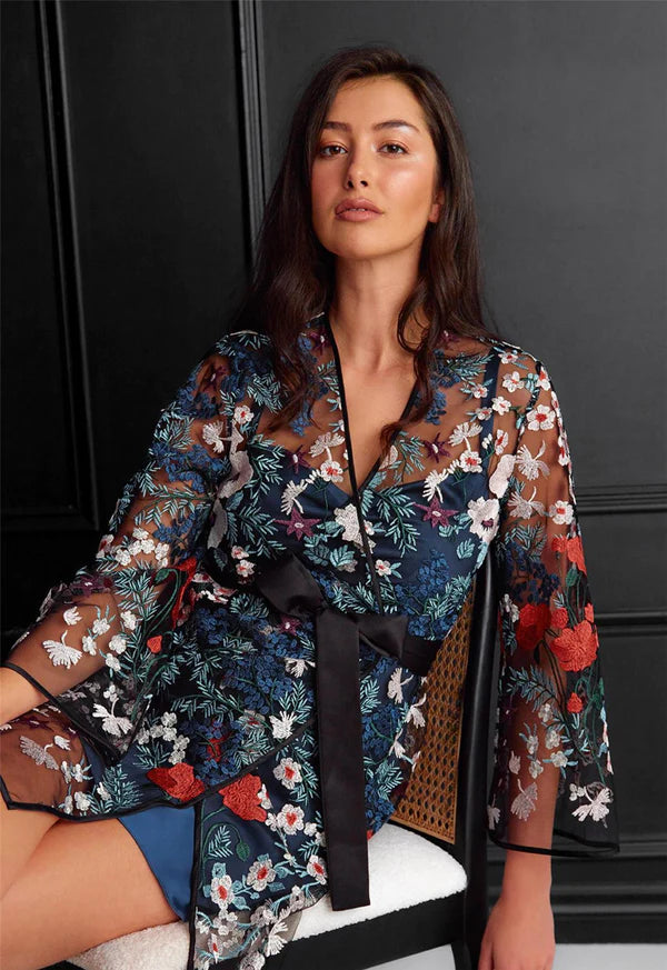 Women's robes with button closure-Rya Collection Georgia Coverup