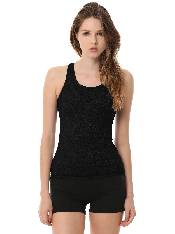 petite camisoles with adjustable straps-CHALLENGE TANK 2.0, BLACK