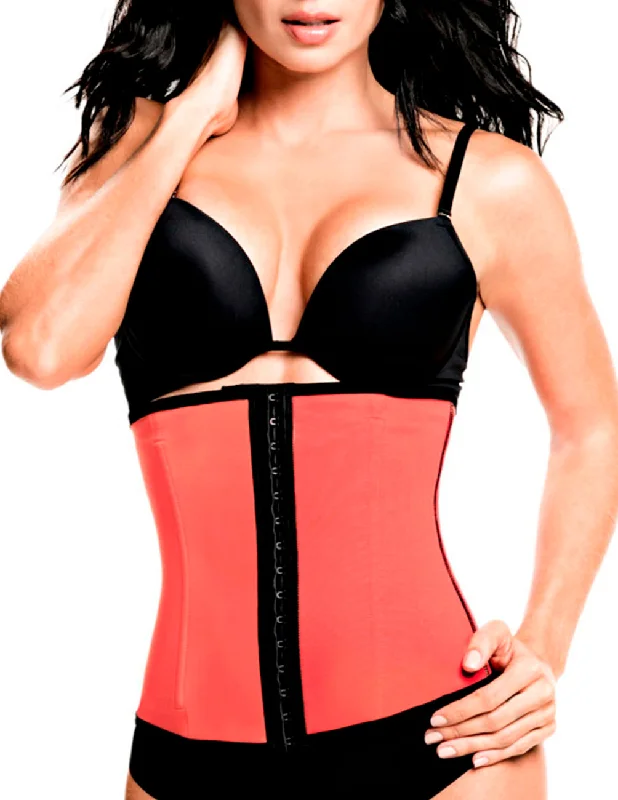 Sexy lingerie with mesh details-TrueShapers 1061 Latex free Workout Waist Training Cincher Color Coral Sexy lingerie with mesh details-TrueShapers 1061 Latex free Workout Waist Training Cincher Color Coral