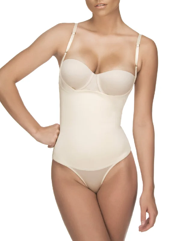 Sexy lingerie with lace details-Vedette 107 Evonne Underbust Bodysuit in Bikini Color Nude Sexy lingerie with lace details-Vedette 107 Evonne Underbust Bodysuit in Bikini Color Nude