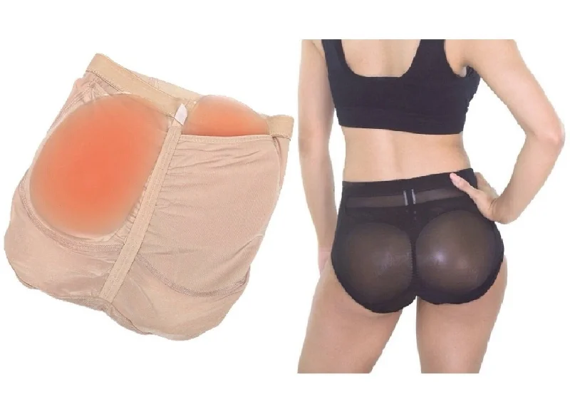 Padded bum shaper for better fit in skirts-Natural Silicone Padded Booty Panty