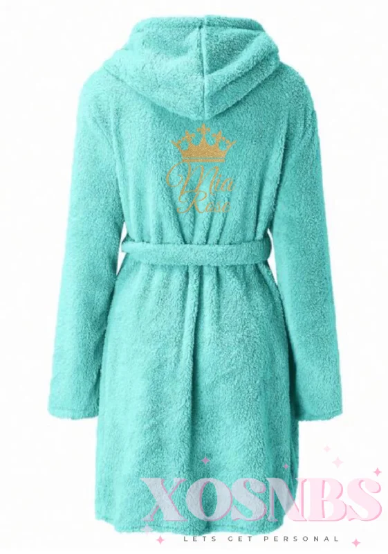 Women's robes with button closure-Personalised Dressing Gown