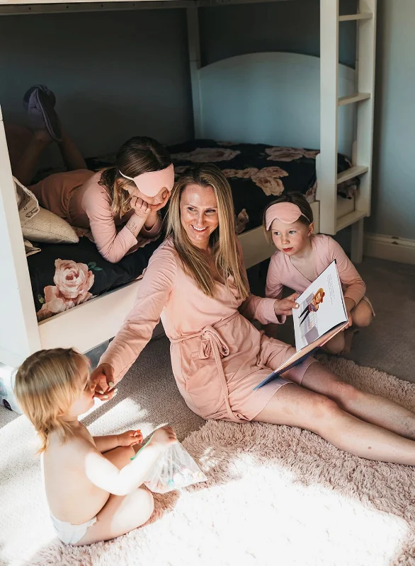 Women's robes for ultimate relaxation at home-Womens Short Robe - Mommy and Me Collection