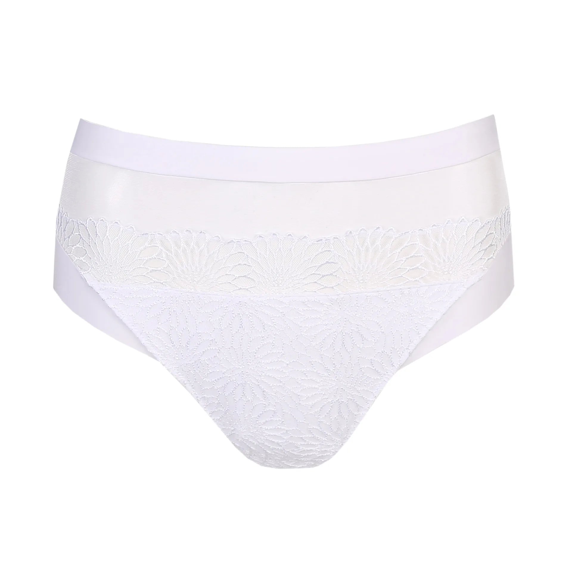 Women's panties for formal wear with a smooth finish-PrimaDonna Sophora Full Briefs White