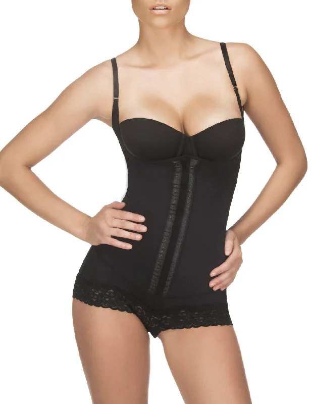 Sexy lingerie for contouring your body-Vedette 136 Megane Open Bust Bodysuit w/ Lace Trim Color Black Sexy lingerie for contouring your body-Vedette 136 Megane Open Bust Bodysuit w/ Lace Trim Color Black