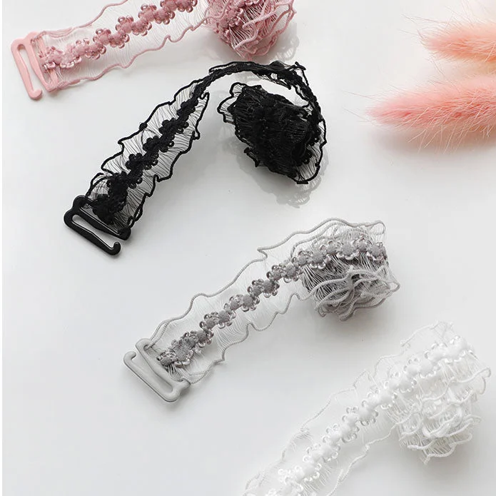 Nipple covers for ultimate comfort and fit-Cute Lace Bra Strap