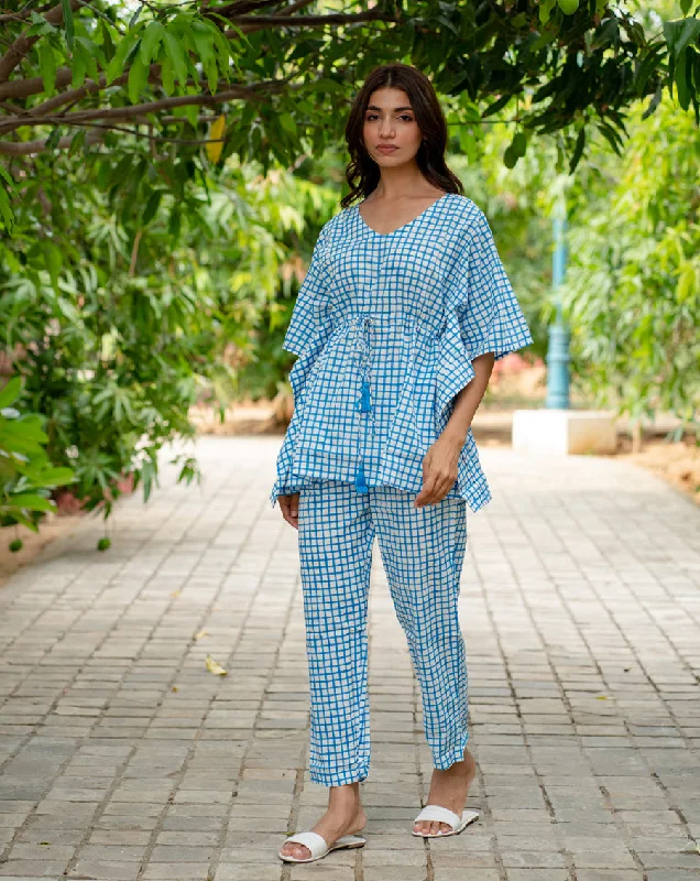 Mother and kid same suit with playful designs-Crossroads Chill Jams - Cotton Co-ord Set