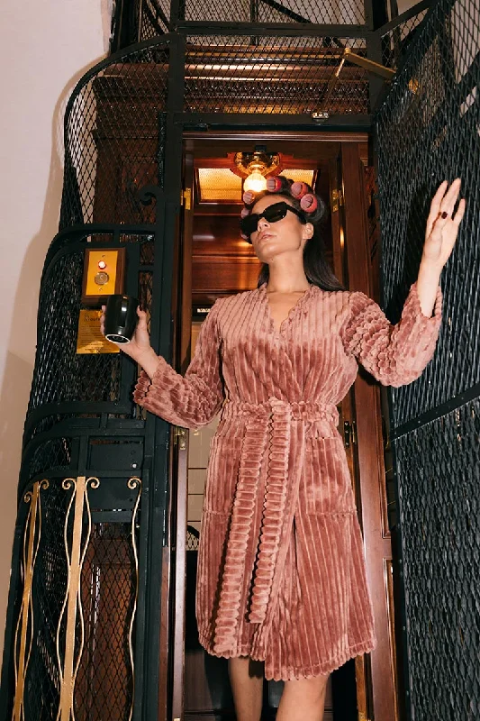 Women's robes with luxurious feel for relaxation-Salvadora Velvet Robe
