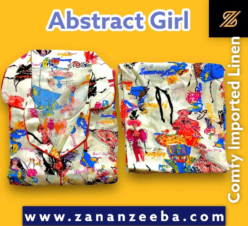 Fashionable matching mother and kid same suit for fun moments-Abstract Girl