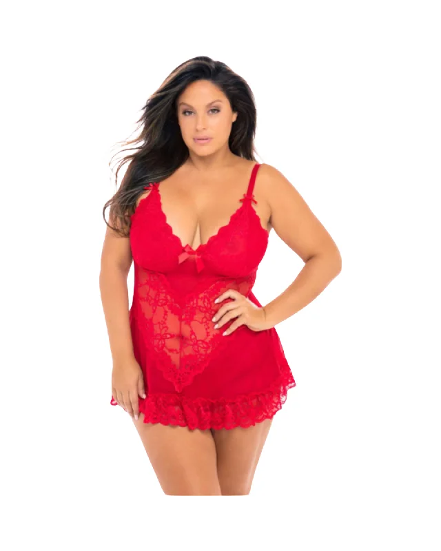 Women's sexy nightwear for special, romantic nights-Playtime Babydoll Set