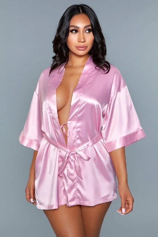 Women's robes with luxurious feel-Geovan Satin Night Robe RP