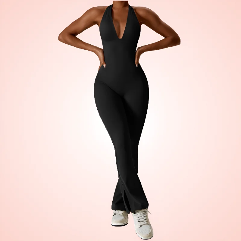 Bras for after mastectomy breast shaping-Women Sleeveless Shaping Jumpsuit with Built In Bra