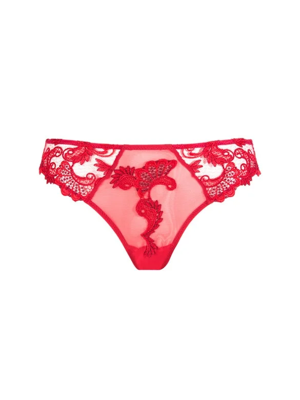 Women's panties with stretchy, flexible fabric for comfort-Lise Charmel Dressing Floral Italian Brief - French Cut Women's panties with stretchy, flexible fabric for comfort-Lise Charmel Dressing Floral Italian Brief - French Cut